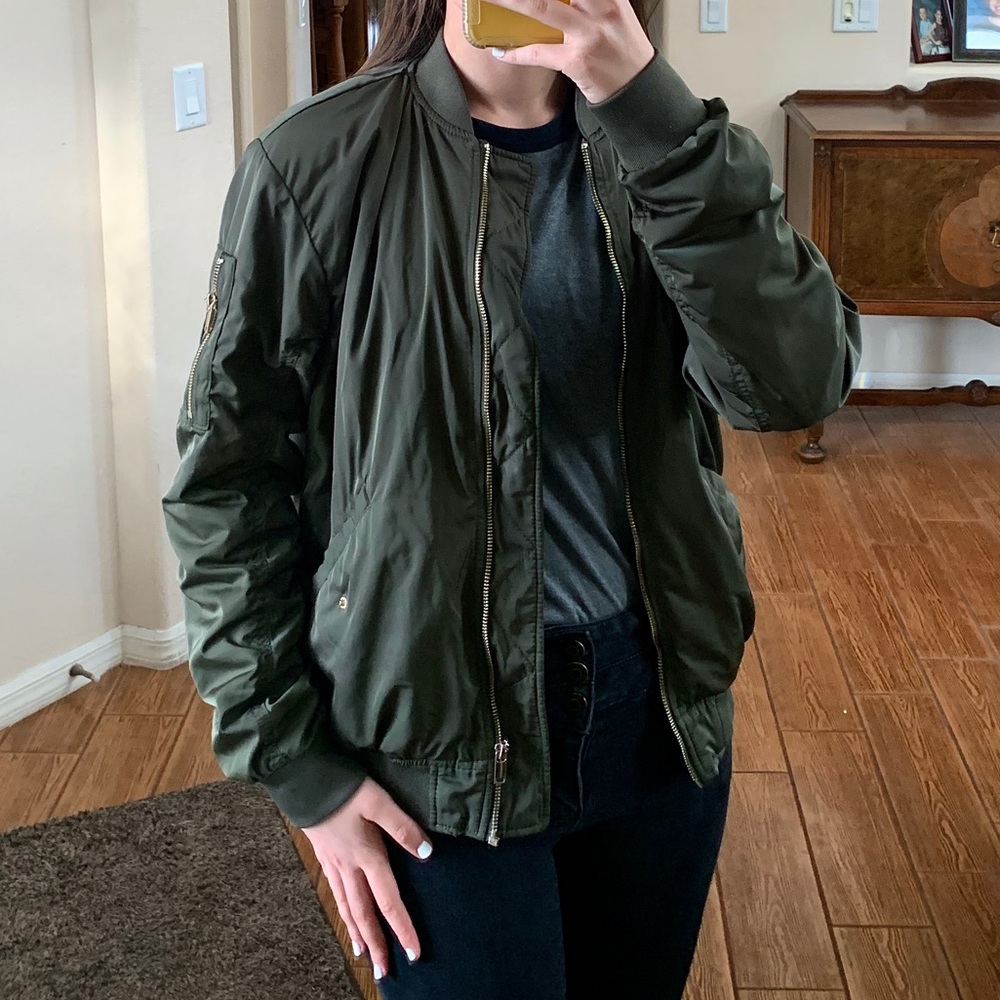 Green H&M Bomber Jacket